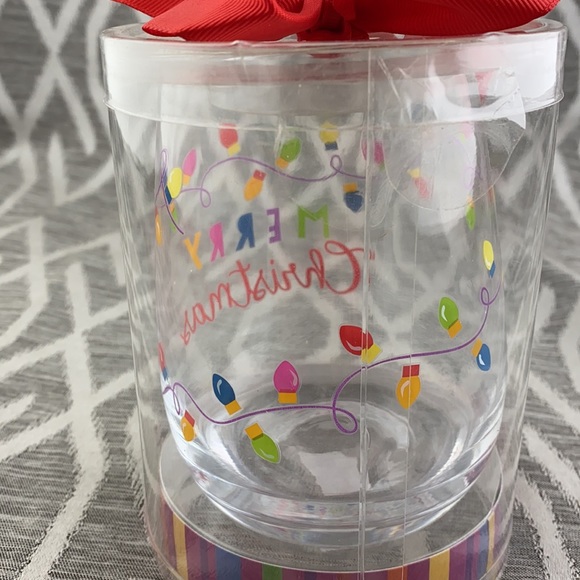 Merry Christmas Stemless Wine Glass - Picture 2 of 2